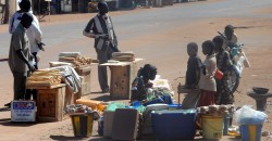 Straßenhändler in Mali